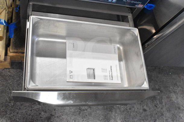 Brand new 2022 Alto Shaam 500-2DI warming drawer, two 23" compartments, 120V, 1 Phase, with manual included.