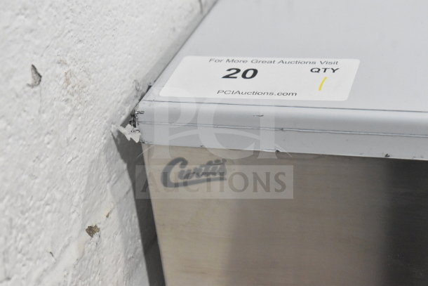 Curtis G4TP2T10A3500 Commercial Coffee Brewer, brand new with scratches, visible Curtis logo, auction tag "20 QTY".