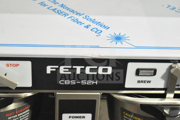 BRAND NEW 2025 Fetco CBS-52H15 twin coffee brewer, minor scratch. 120/208-240V, 1 Phase, commercial countertop model.