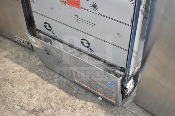 BRAND NEW SCRATCH AND DENT Noble 495LTUC24 undercounter dishwasher; low-temp, 120V, 1 phase; visible dents and scratches.
