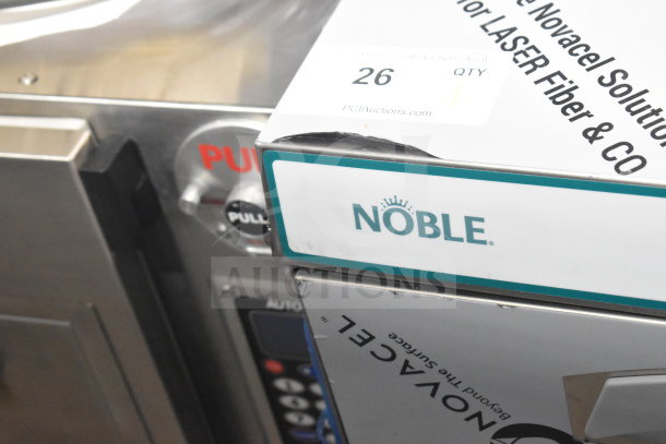Brand new Noble 495LTUC24 undercounter dishwasher. Scratch and dent. Low-temp, commercial use. 120V, 1 Phase.