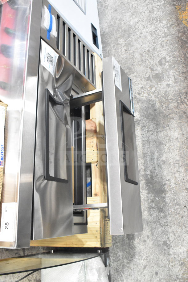 Brand new True TRCB-36-HC commercial chef base, two-drawer, 115V, 1 phase, scratch and dent condition.