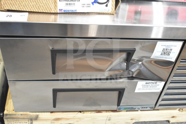 True TRCB-36-HC 2 Drawer Chef Base, 2026 model, 115V, scratch and dent, new with labels, commercial use.