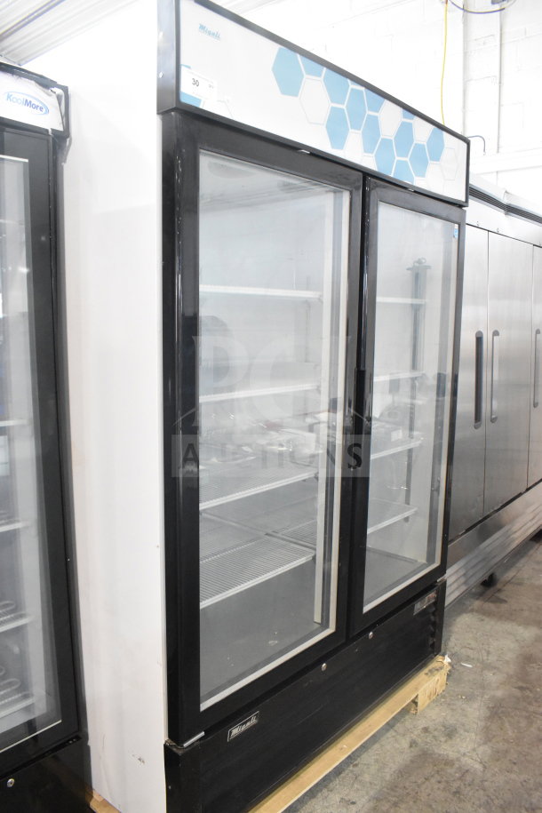 Brand new 2017 Migali C-49RM commercial 2-door reach-in freezer on casters. 115V, 1 Phase. Scratch and dent condition.