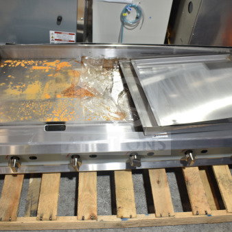 BRAND NEW Cooking Performance Group 60" Natural Gas Griddle, Model 351GMCPG60NL, 150,000 BTU, slight scratches, boxed.