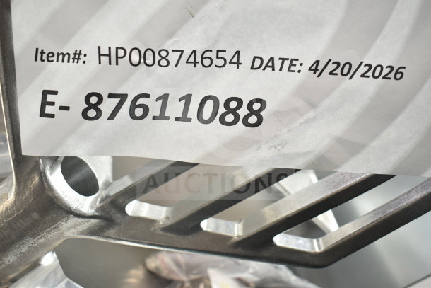 Brand new Hobart 00-874654 beater paddle, scratch and dent condition, item #HP00874654, dated 4/20/2026.