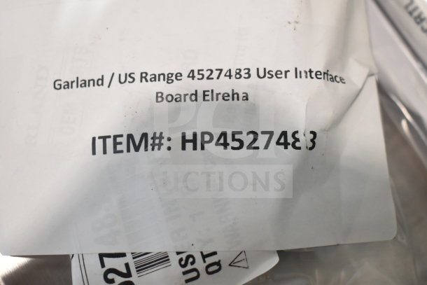 3 brand new Garland/US Range parts: User Interface Board Elreha, Relay Board, Pcb-Im2000, all with tags, item# HP4527483.