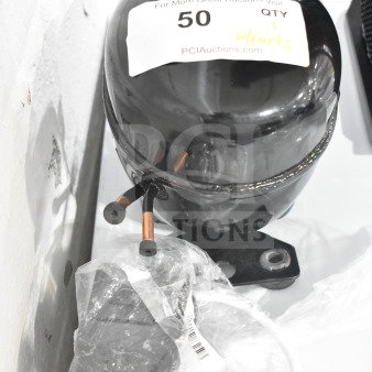 Brand new Avantco 17817638 compressor, KoolMore make, 115-127 volts, 1 phase, with scratch and dent, includes parts.