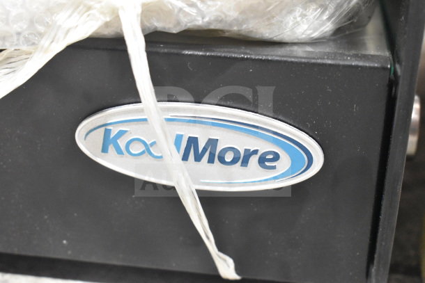 KoolMore DC-3CB commercial bakery display case, 2.7 cu. ft., with LED lighting and rear door. Scratch and dent condition.