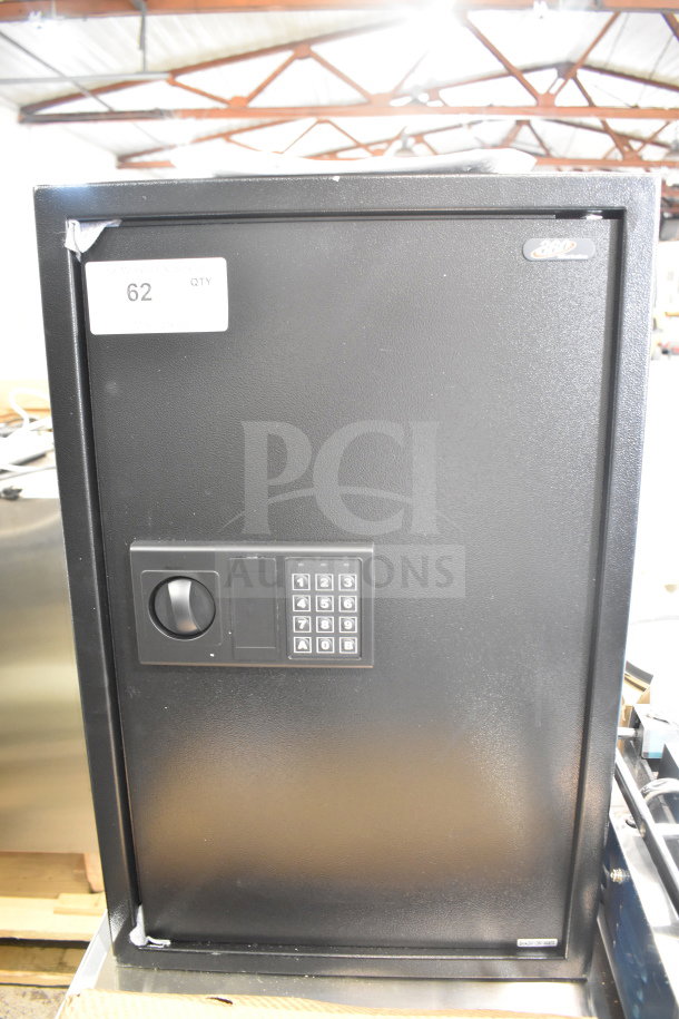 BRAND NEW 360 Office Furniture 133-Key Cabinet Safe, 16 7/8" x 4 3/4" x 26 1/8", black steel, electronic keypad.