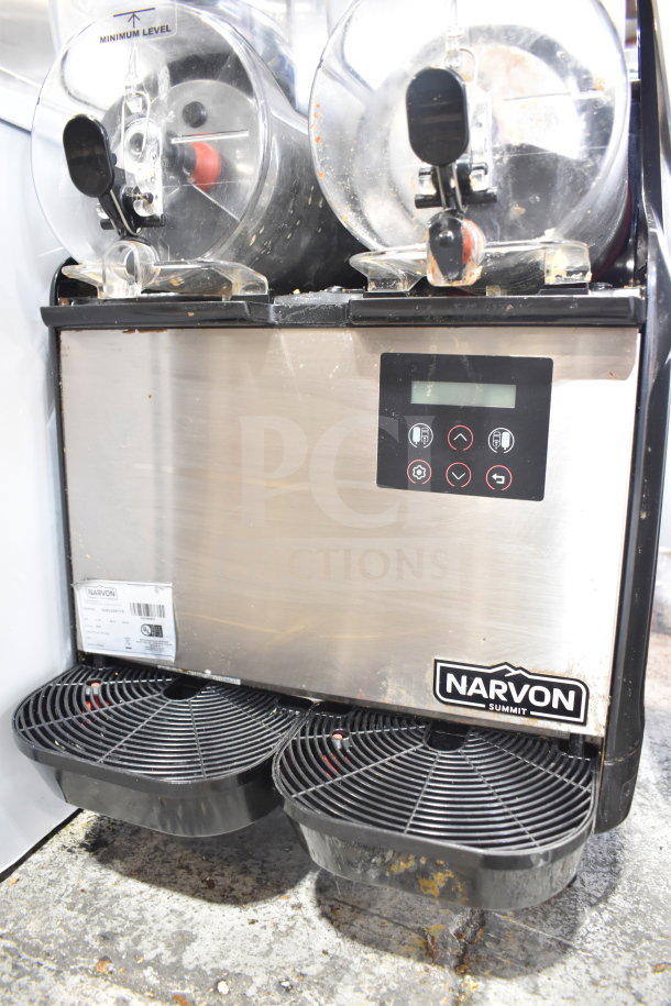 BRAND NEW Narvon 378NSSM2 Summit Double 3.2 Gallon Granita Machine, 115V, minor scratches. Model, control panel visible.