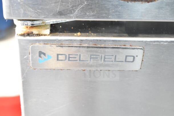 2019 Delfield 4460NP-24M prep table, stainless steel, visible Delfield logo, used, 115V, 1 Phase.