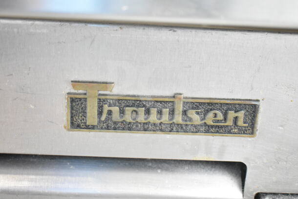 Traulsen Commercial Chef Base with 2 Drawers, stainless steel, 115 volts, 1 phase. Features Traulsen logo.