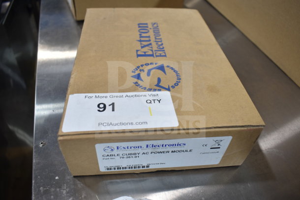 Extron 70-261-01 Cable Cubby AC Power Module in original box, labeled with part and serial numbers, new condition.