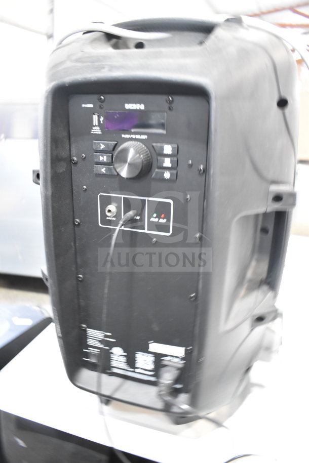 Ion Pro Glow Ultra speaker, store display model, functional controls, power input, minor wear, great for parties or events.