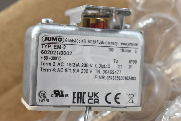3 brand new items including Jumo EM-2 Temperature Control, Vulcan Solenoid 00-428045-00001, and Vulcan High Limit Probe Kit 00-913102-00404, C24Ea/Et series.