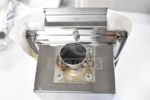 BRAND NEW Southbend 1183246 burner, stainless steel, minor scratches. Industrial-grade, secure fittings visible.