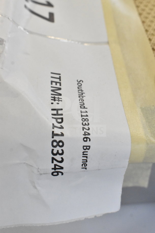 BRAND NEW SCRATCH AND DENT HP1183246 Southbend Burner; label shows item number HP1183246.