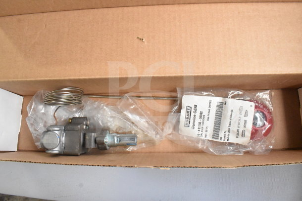 Brand new Vulcan 00-913066 thermostat kit with dial in box. Scratch and dent condition. Includes OEM packaging.