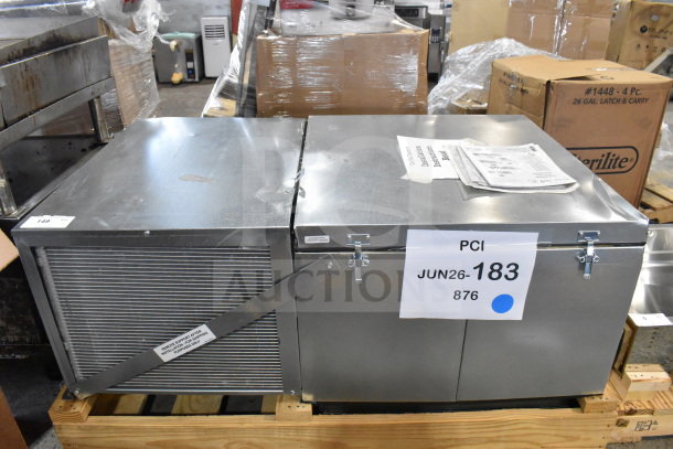 Brand new Kolpak PCA100BT2 compressor for walk-in box, 115V, 1 phase. Visible labels include model number.