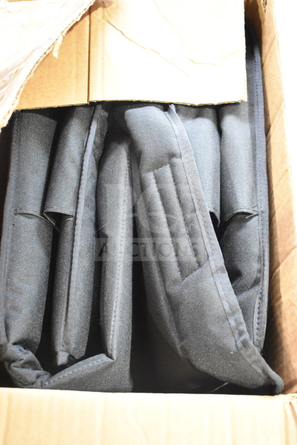 Brand new Cambro GBD181412110 Insulated Black Jumbo Delivery GoBag in original packaging, dimensions 18" x 14" x 12".