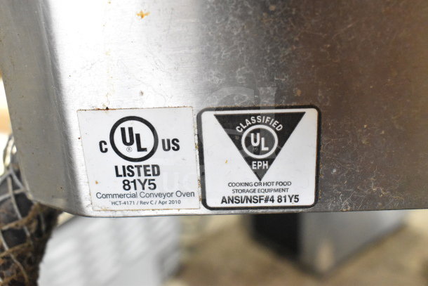 UL listed Turbochef HhC2020 commercial electric conveyor oven, model 81Y5, for hot food storage equipment.
