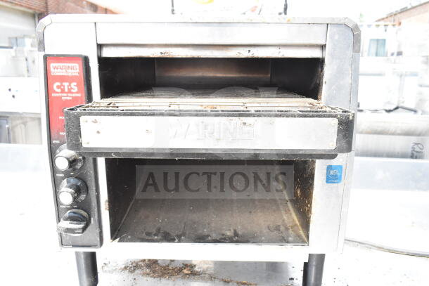 2021 Waring CTS1000B Commercial Conveyor Toaster, 208V, 1 Phase, used, visible wear, NSF certified label on side.