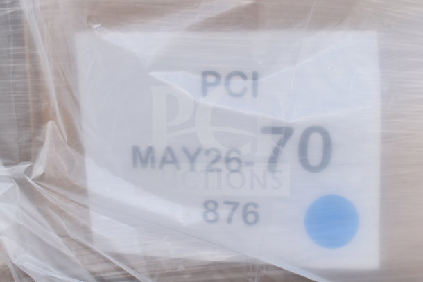 28 new scratch and dent items, including a pizza screen, portion spoon, pie pan, and mason jars. Tag: PCI MAY26-70.