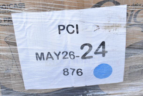 Plastic-wrapped pallet labeled "PCI MAY26-24 876," containing 25 brand new scratch and dent items.