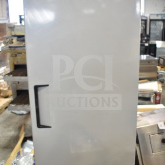 Migali SF60V commercial single door reach-in freezer, 115V, 1 phase, pristine condition, with control panel.