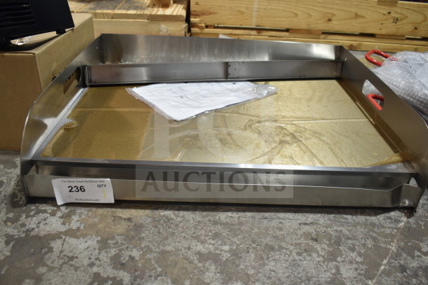 BRAND NEW Backyard Pro griddle plate for LPG30/LPG60 grill. Stainless steel, scratch and dent condition, auction tag "236".