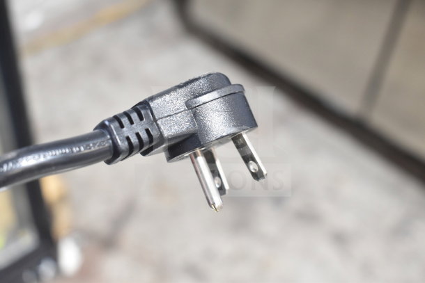 Power cord of Avantco 177RCB124 rice cooker, 240V, showing a standard plug suitable for electric outlets.