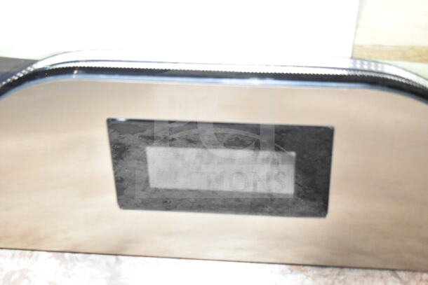 BRAND NEW SCRATCH AND DENT! Estella 34815444 glass door for MCC220, showing a sleek design with visible imperfections.