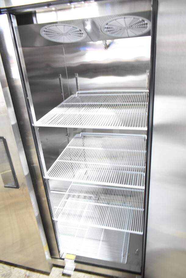 Brand new Migali C-3F 3-door reach-in freezer, 2019 model. Scratch and dent, 115/208-230V, 1-phase, serial C-3F00319112800920002.