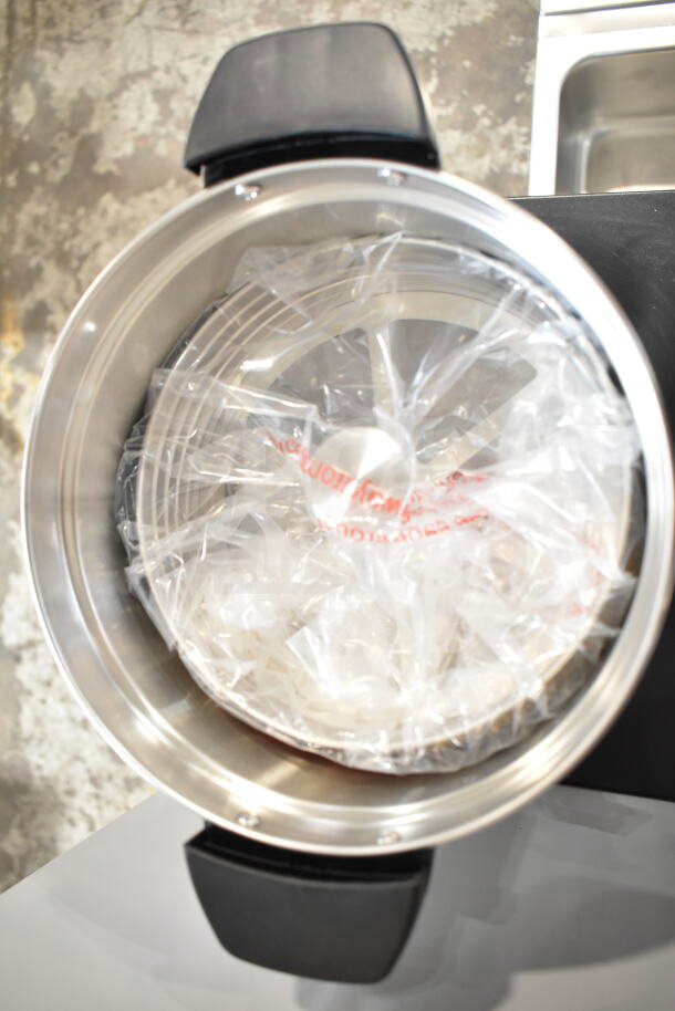 Brand new Avantco 177CU30CETL coffee urn, double wall stainless steel, 30 cup capacity, 120V, with packaging intact.