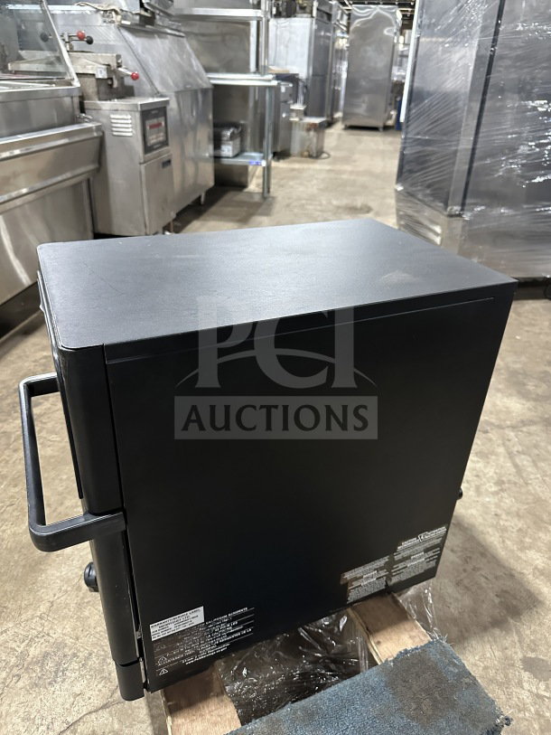 MerryChef Eikon E2S black countertop rapid cook oven, electric, 208/240V, 1 phase, commercial use. Serial: 2210213092770.