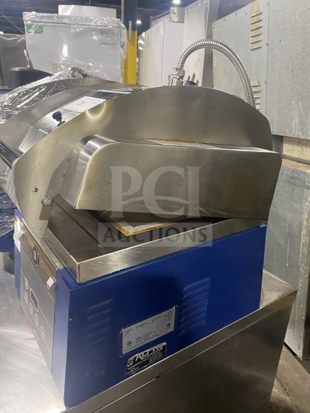 Electrolux HSPPA1 stainless steel electric panini press grill, 208V 1 phase, used, on legs, commercial grade.