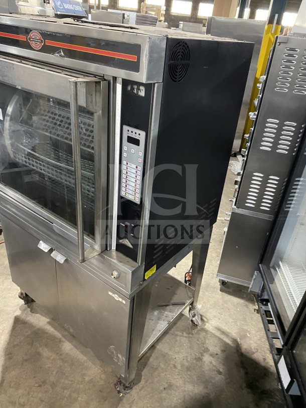 Cleveland Range BMR-32 electric rotisserie convection oven, commercial-grade, stainless steel, used condition, SN: WC36393-961-48.