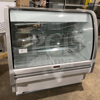 Howard-McCray refrigerated bakery display case, Model SC-CBS40E-4C-LED, 115V, glass shelves, excellent condition.