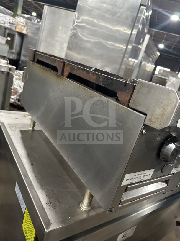 Southbend HDO-12 stainless steel 2-burner hotplate, natural gas, on legs, visible serial number 24H11060.