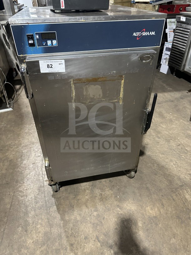 Alto Shaam Model 1200S stainless steel holding cabinet, electric 120V, on casters, digital display, serial M10673352021.