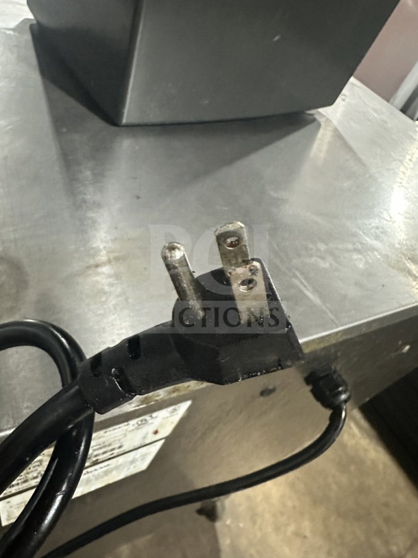 Alto Shaam 1200S electric holding cabinet, stainless steel, 120V plug shown, on casters; serial number M10673352021.