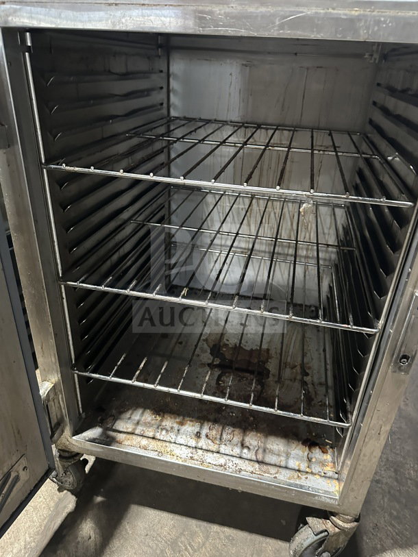 Alto Shaam 1200S Halo Heat Holding Cabinet, stainless steel, electric, 120V, interior racks, used condition, SN: M10673352021.