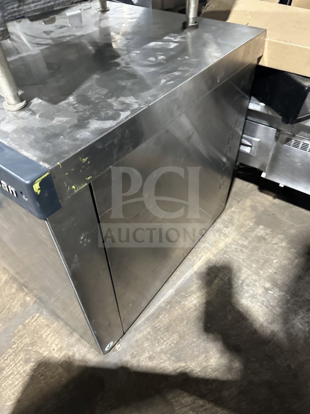 Scotsman Prodigy Plus C0522SA-32B stainless steel ice machine, air-cooled, model C0522SA-32B, commercial grade, seen in used condition.