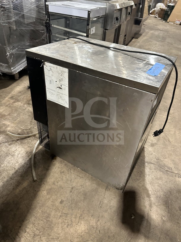 Manitowoc stainless steel 20" undercounter air-cooled nugget ice machine, model UNP0200A161, used condition, SN: M10673352021.