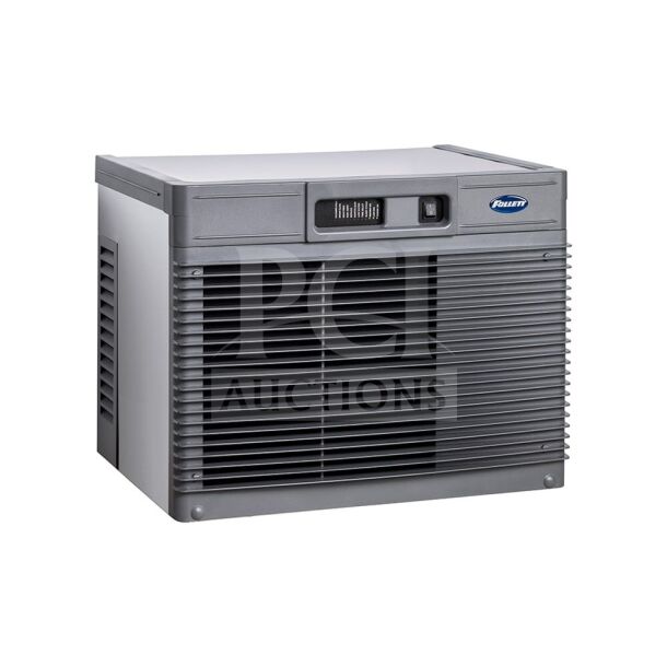 BRAND NEW Follett Horizon Elite C1410A stainless steel air-cooled ice machine; self-contained, 1400 lb. capacity.