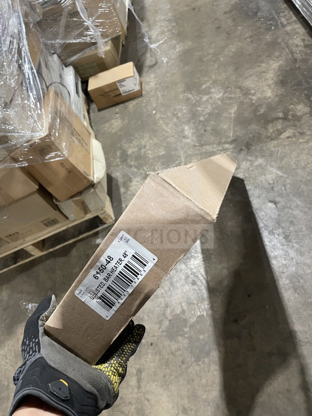 New Nemco 48" Stainless Steel Infrared Strip Warmer, Model 6150-48, in box with toggle control, 120V, 1 Phase.