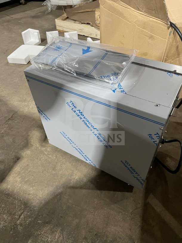 Brand new Milantoast US18011 conveyor toaster, stainless steel, handcrafted in Milan, 240V, boxed with protective wrap.