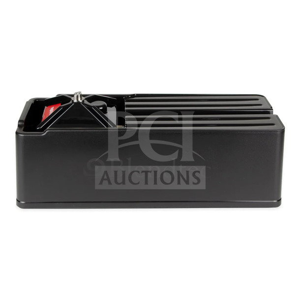 Brand new Blendtec RRS Rapid Rinser Station, commercial stainless steel, black, includes sprayer and base, flexible tubing.