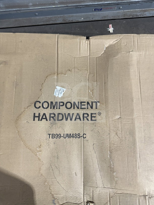 Brand new Component Hardware Series TB99-UM48S-HC, heavy-duty 48"x30" replacement hose for kitchen use, in original box.